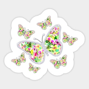 Butterfly Pattern Sticker